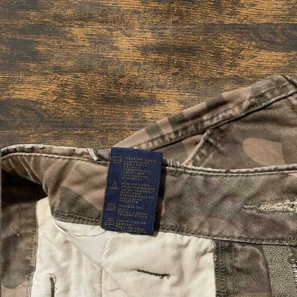 Vintage Camo Cargo Pants Men 36x30 Microsanded Heavy Twill Baggy No Boundaries - Picture 6 of 16